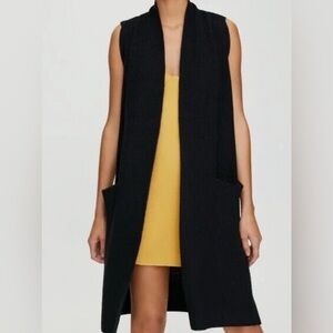 ARITZIA WILFRED 100% Wool Longline Vest